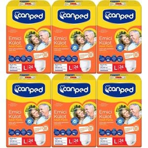 Canped Emici Külot Hasta Yetişkin Bezi L - Büyük - Large 144 Adet (6PK*24)