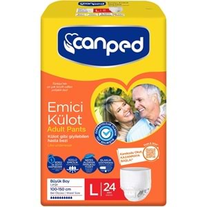 Canped Emici Külot Hasta Yetişkin Bezi L - Büyük - Large 144 Adet (6PK*24)