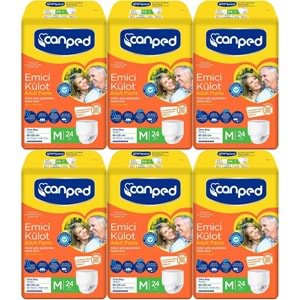 Canped Emici Külot Hasta Yetişkin Bezi M - Orta - Medium 144 Adet (6PK*24)