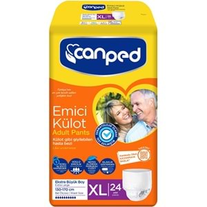 Canped Emici Külot Hasta Yetişkin Bezi XL - Ekstra Büyük - Extra Large 90 Adet (3PK*30)