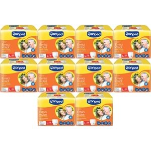 Canped Emici Külot Pants Hasta Yetişkin Bezi L - Büyük - Large Ekonomik Pk 140 Adet (10PK*14)