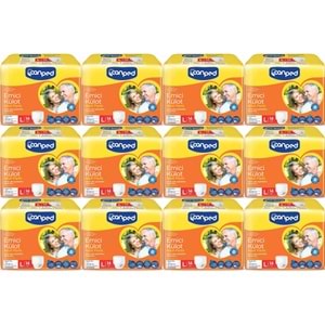 Canped Emici Külot Pants Hasta Yetişkin Bezi L - Büyük - Large Ekonomik Pk 168 Adet (12PK*14)