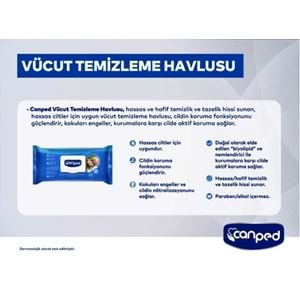 Canped Emici Külot Pants Hasta Yetişkin Bezi L - Büyük - Large 14 Adet - Temizleme Havlusu (6Lı Set)