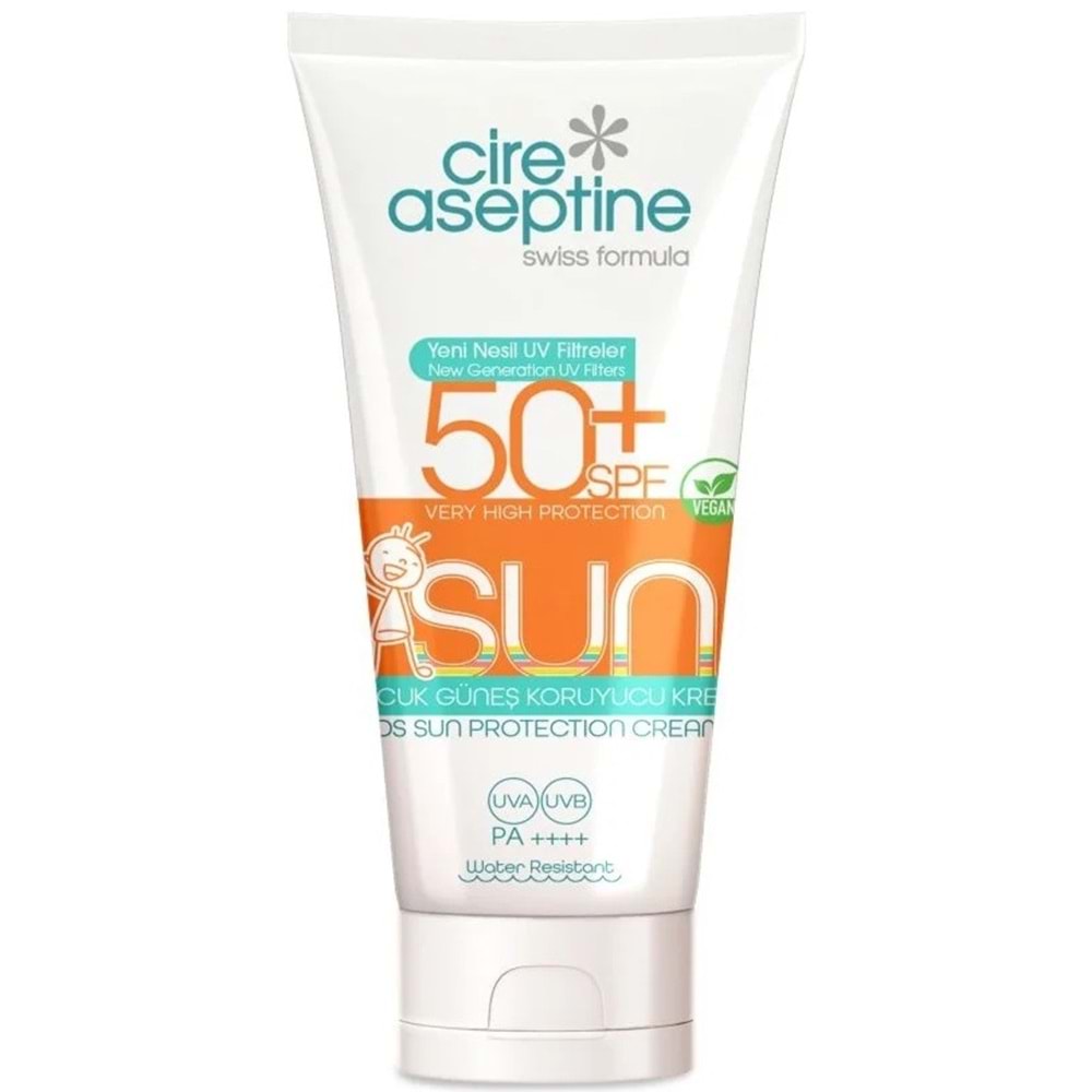 Cire Aseptine Sun Güneş Koruyucu Kremi Çocuk 50+ SPF 150 ML (4 Lü Set)
