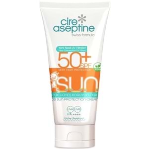 Cire Aseptine Sun Güneş Kremi 50+ SPF 150 ML + Güneş Kremi Çocuk 50+ SPF 150 ML Karma (6 Lı Set)