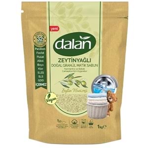 Dalan Doğal Granül Sabun Tozu 1Kg Bebekler İçin %100 Zeytinyağlı (6 Lı Set)
