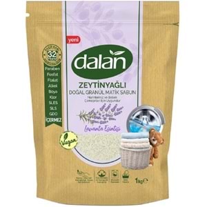 Dalan Doğal Granül Sabun Tozu 1Kg Karma Set 2+2:4Kg Doğal Bebekler İçin Lavanta ve Zeytinyağlı