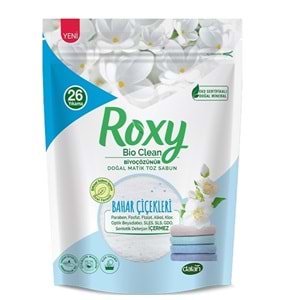 Dalan Roxy Bio Clean Matik Sabun Tozu 800GR Bahar Çiçekleri (12 Li Set) (312 Yıkama)