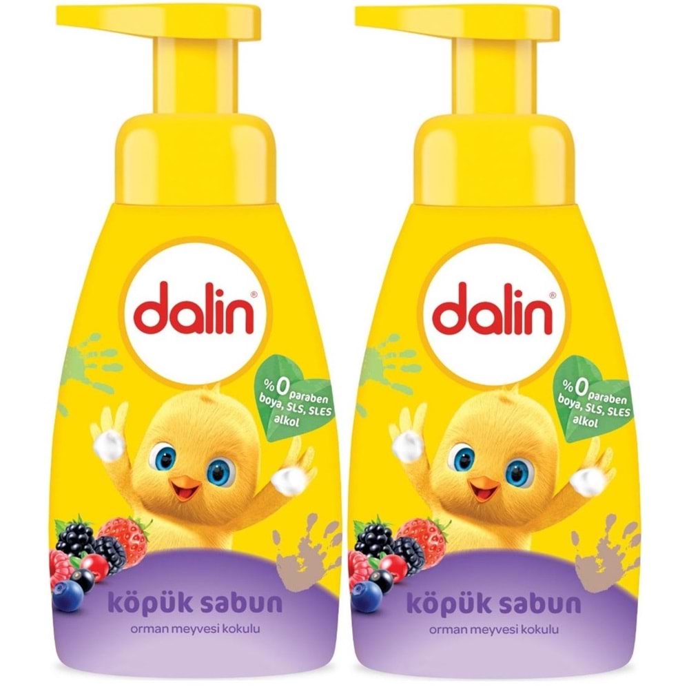 Dalin Köpük Sabun 200ML Orman Meyveli Çoçuklarınız için (2 Li Set)