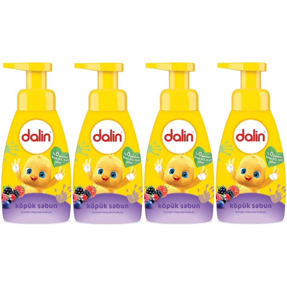 Dalin Köpük Sabun 200ML Orman Meyveli Çoçuklarınız için (4 Lü Set)