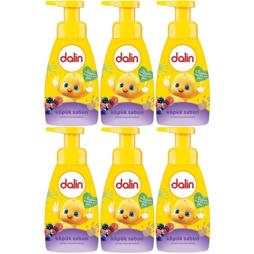 Dalin Köpük Sabun 200ML Orman Meyveli Çoçuklarınız için (6 Lı Set)