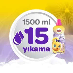 Dalin Çamaşır Yumuşatıcı 1500ML Düş Bahçesi (6 Lı Set) (Bebeklere Özel)