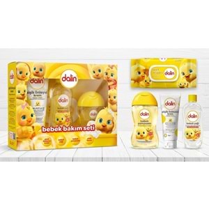 Dalin Bebek Bakım Seti 4 Parça (Kutulu) Yenidoğan Seti (Karma 5 Li Set)