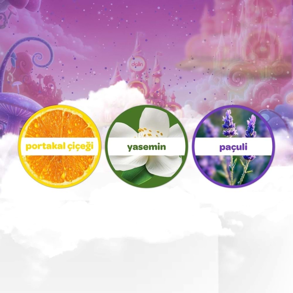Dalin Bebek Kolonyası 150ML Peri Masalı (Yasemin-Portakal Çiceği-Paçuli Kokulu) (3 Lü Set)