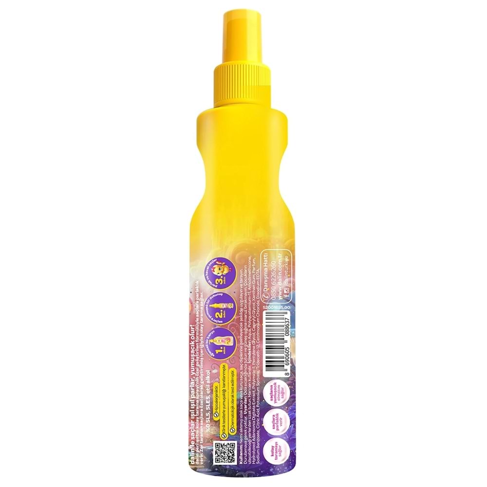 Dalin Kolay Saç Tarama Spreyi 200ML Peri Işıltısı (9 Lu Set)