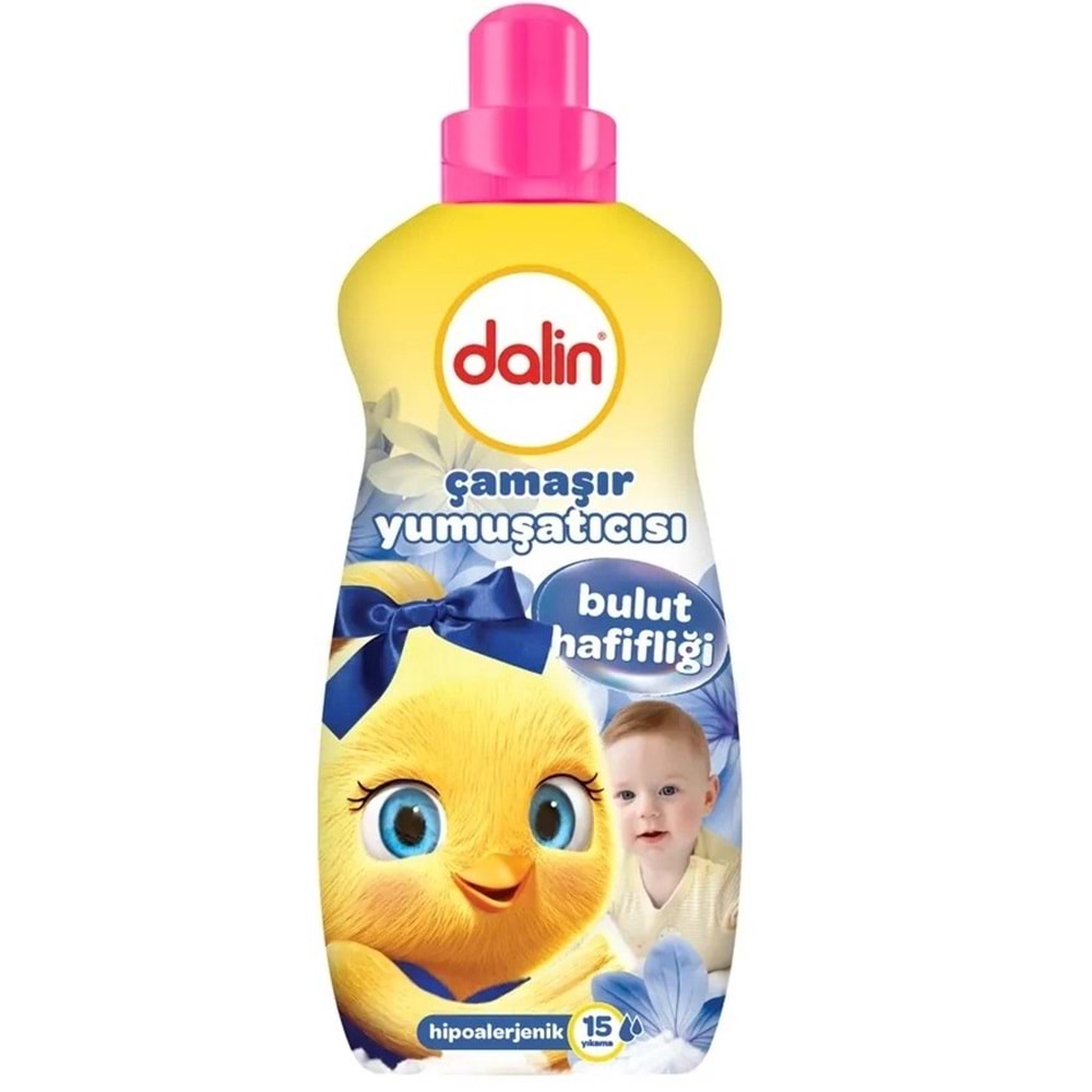 Dalin Çamaşır Yumuşatıcı 1500ML Bulut Hafifliği (Hipoalerjenik) (2 Li Set)