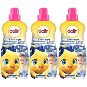 Dalin Çamaşır Yumuşatıcı 1500ML Bulut Hafifliği (Hipoalerjenik) (3 Lü Set)
