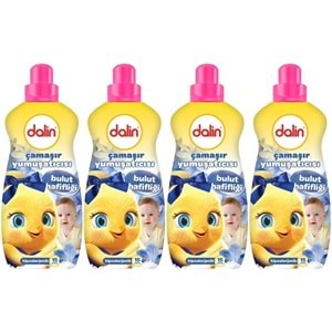 Dalin Çamaşır Yumuşatıcı 1500ML Bulut Hafifliği (Hipoalerjenik) (4 Lü Set)