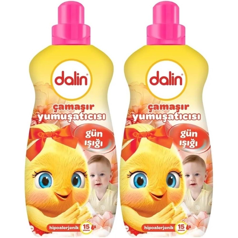 Dalin Çamaşır Yumuşatıcı 1500ML Gün Işığı (Hipoalerjenik) (2 Li Set)