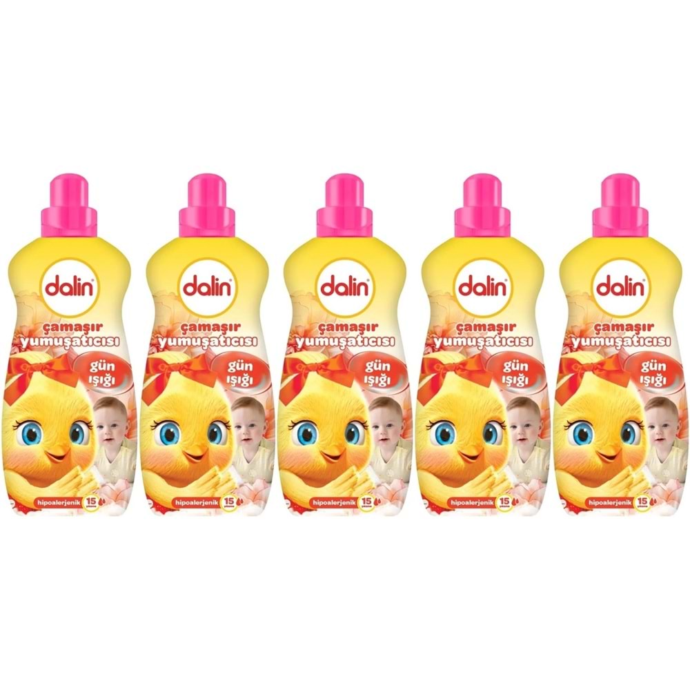 Dalin Çamaşır Yumuşatıcı 1500ML Gün Işığı (Hipoalerjenik) (5 Li Set)
