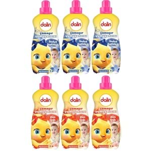 Dalin Çamaşır Yumuşatıcı 1500ML Bulut Hafifliği + 1500ML Gün Işığı (Hipoalerjenik) (Karma 6 Lı Set)