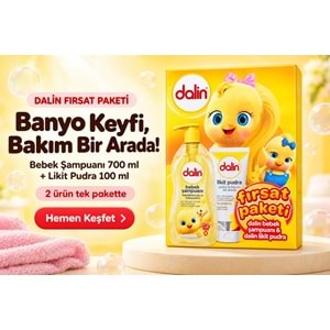 Dalin Bebek Şampuanı 700 ML + Likit Pudra 100 ML Fırsat Paketi (4 Lü Set)