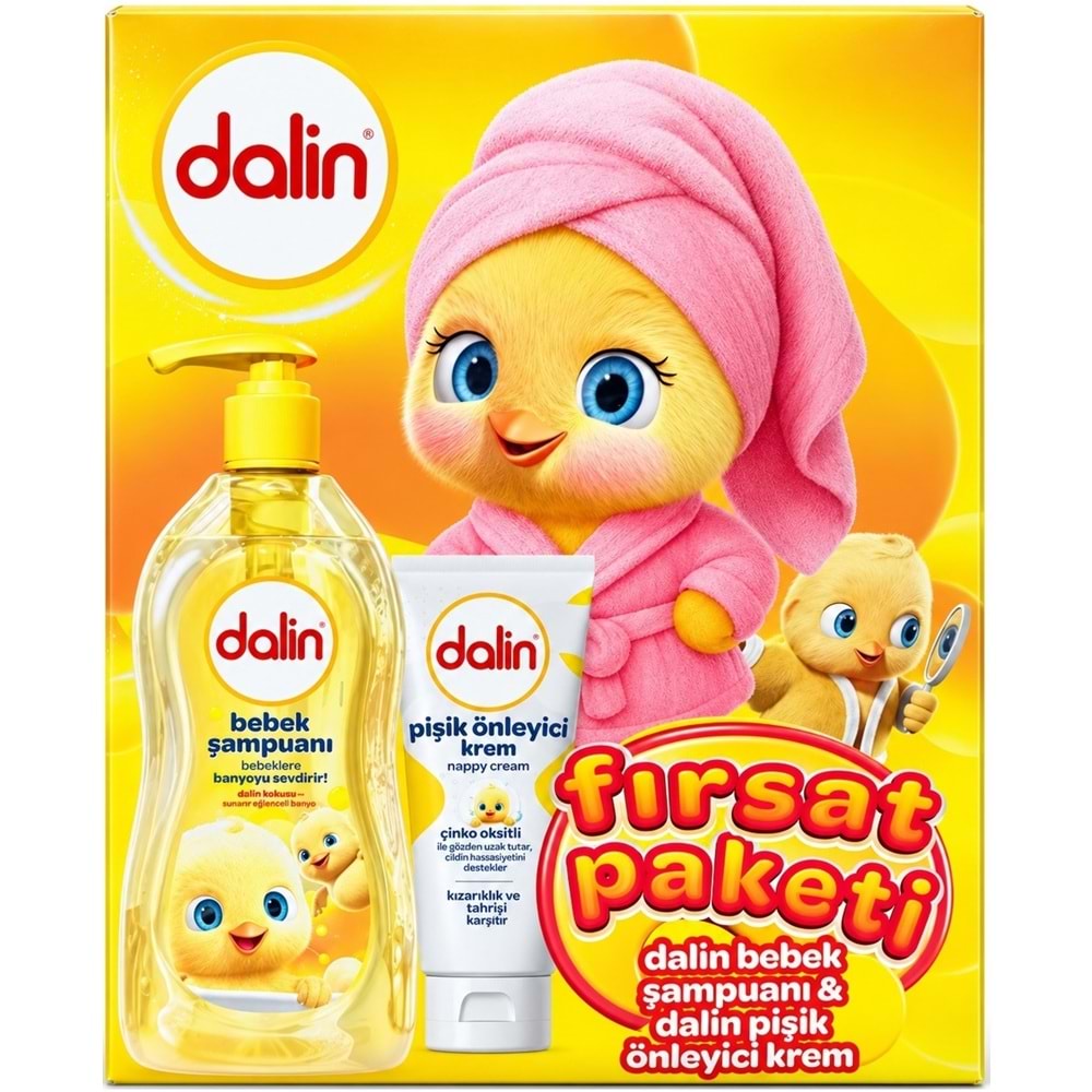 Dalin Bebek Şampuanı 700 ML + Pişik Önleyici Krem 100 ML Fırsat Paketi (2 Li Set)
