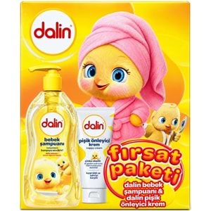 Dalin Bebek Şampuanı 700 ML + Pişik Önleyici Krem 100 ML Fırsat Paketi (3 Lü Set)