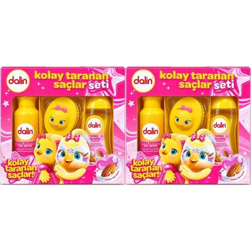Dalin Kolay Taranan Saçlar Seti (Şampuan + Sprey + Tarak) Avantaj Paket (2 Li Set)