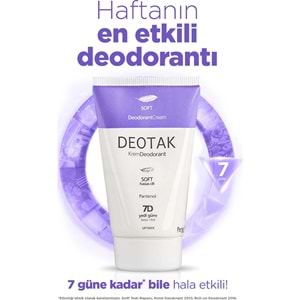 Deotak Krem Deodorant Unisex 35ML Soft (Hassas Cilt) (2 Li Set)