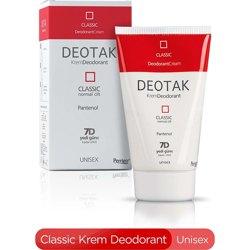 Deotak Krem Deodorant Unisex 35ML (Normal Cilt/Mentol/Hassas/Çay Ağacı Yağı) Karma (8 Li Set)