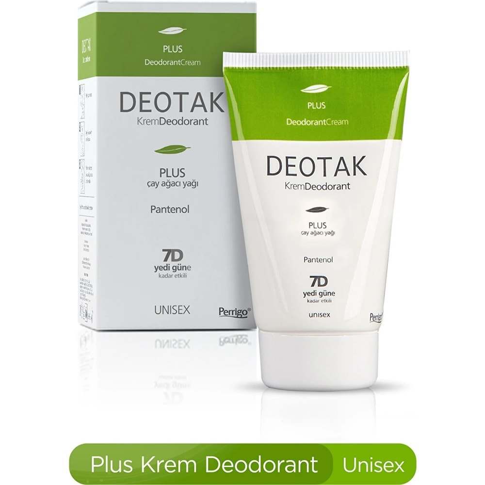 Deotak Krem Deodorant Unisex 35ML (Normal Cilt/Mentol/Hassas/Çay Ağacı Yağı) Karma (8 Li Set)