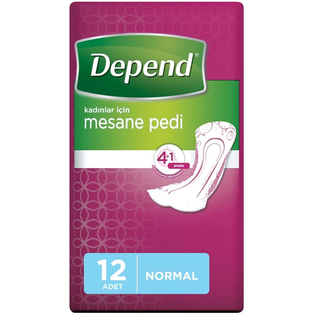Depend Mesane Pedi Kadın Normal 72 Adet