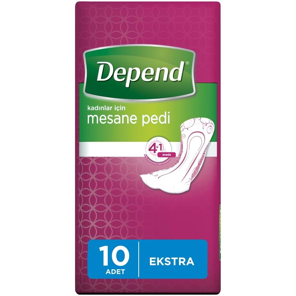 Depend Emici Külot Lohusa Pedi M- Medium - Kadın (10 Lu) + Mesane Pedi Kadın Ekstra (10 Lu) 6 Lı Set