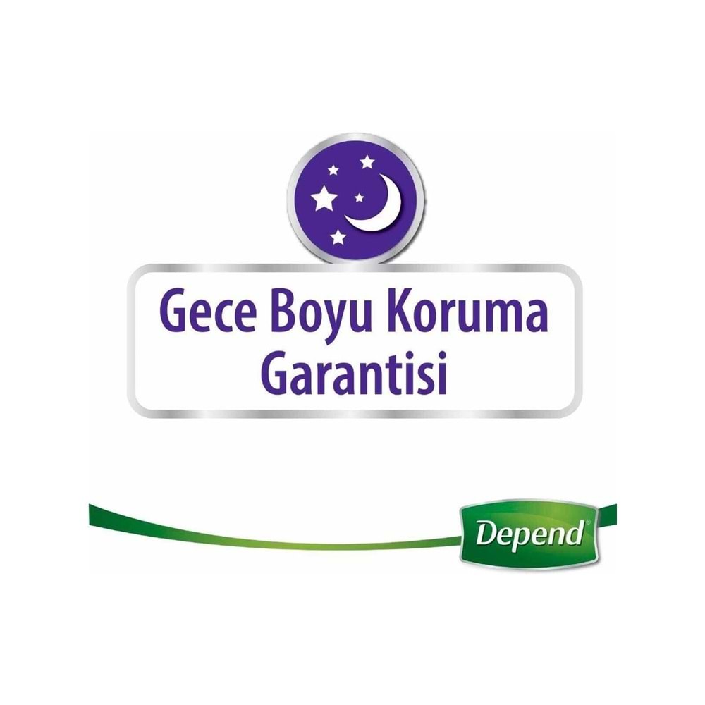 Depend Emici Külot Pants Hasta Bezi L - Büyük - Large Erkek 72 Adet (9PK*8)