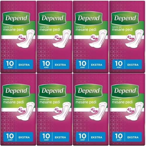 Depend Mesane Pedi Kadın Ekstra 80 Adet