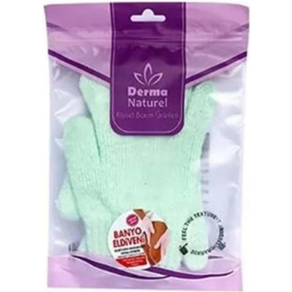 Derma Naturel Parmaklı Banyo Eldiveni MS-23 (5 Li Set)