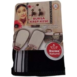 Derma Naturel Krep Kese - Siyah MS-28 (3 Lü Set)