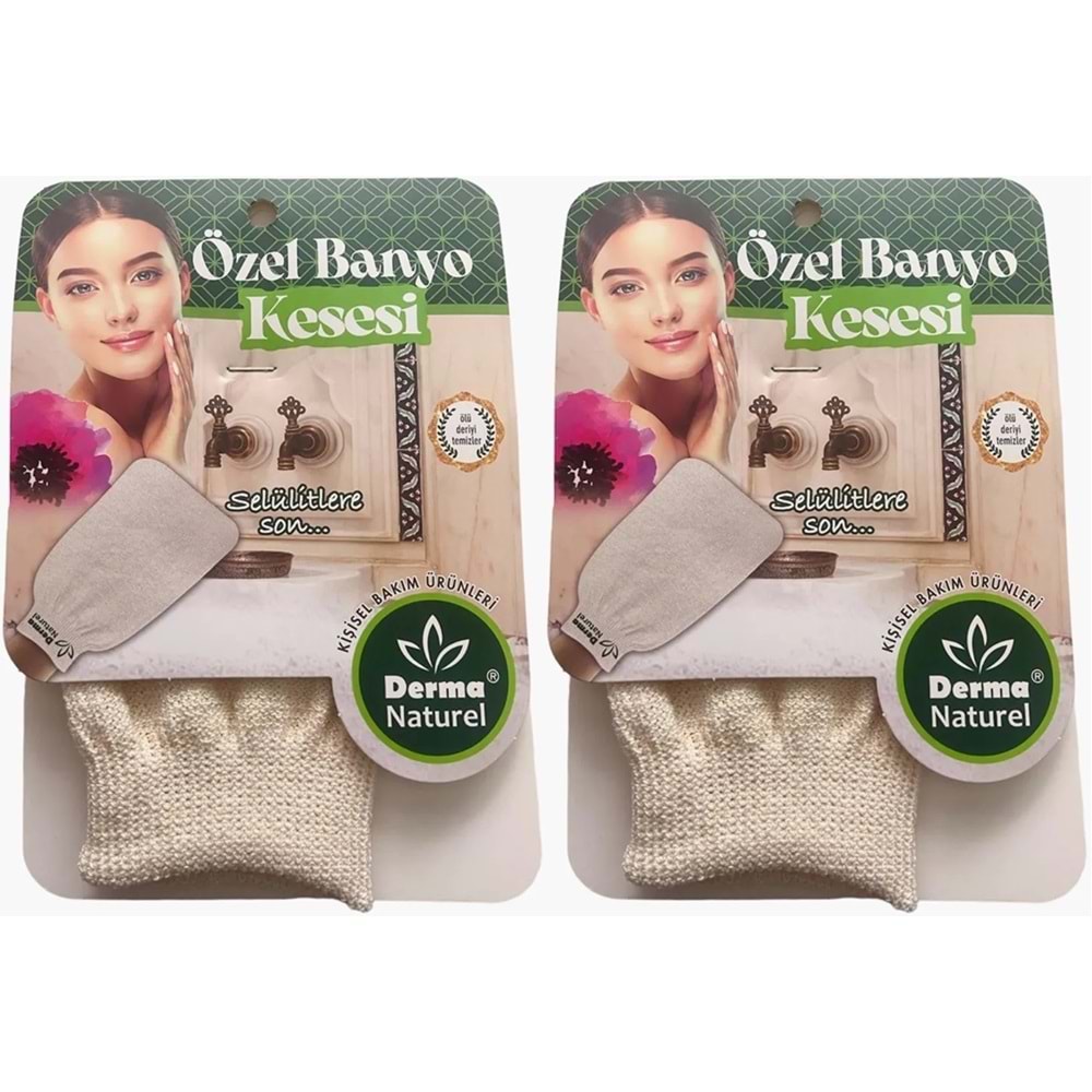 Derma Naturel Özel Banyo Kesesi MS-07 (2 Li Set)