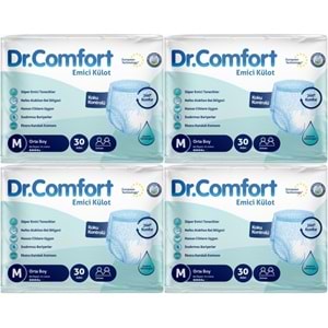 Dr.Comfort Yetişkin Bezi Emici Külot M-Orta 120 Adet 4Pk x 30