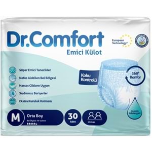 Dr.Comfort Yetişkin Bezi Emici Külot M-Orta 240 Adet 8Pk x 30