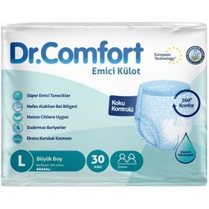 Dr.Comfort Yetişkin Bezi Emici Külot L-Büyük 150 Adet 5Pk x 30