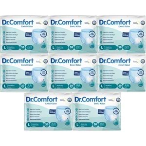 Dr.Comfort Yetişkin Bezi Emici Külot L-Büyük 240 Adet 8Pk x 30