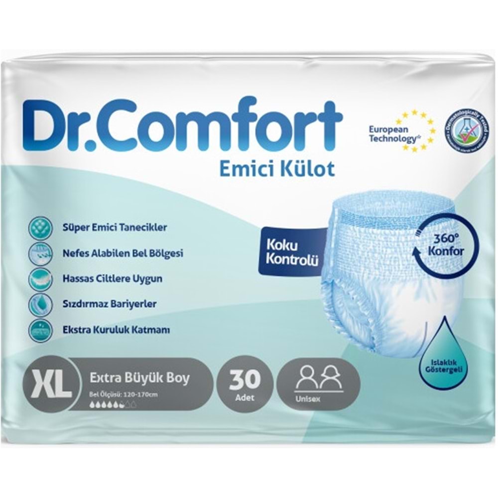 Dr.Comfort Yetişkin Bezi Emici Külot Ekstra Büyük XL 60 Adet 2Pk x 30