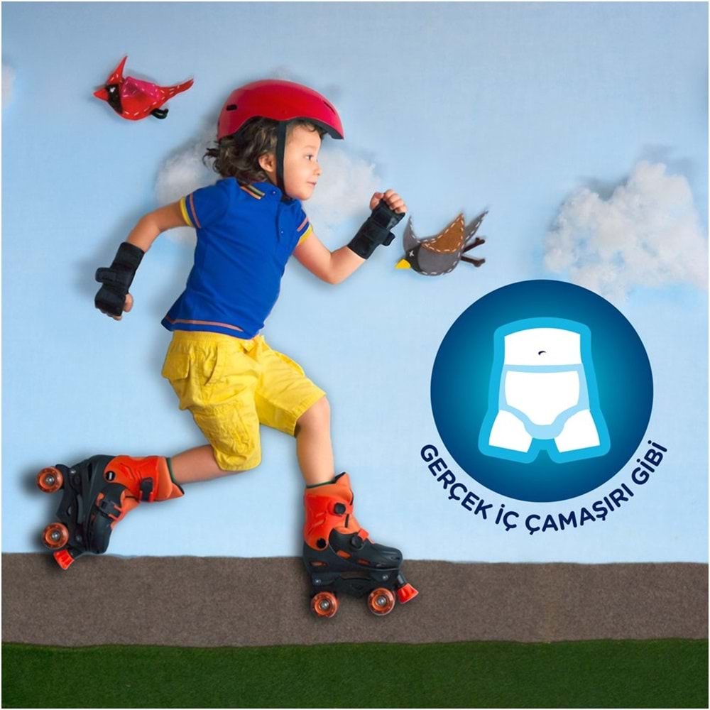 Drynites Emici Gece Külodu/Külot Bez Erkek 4-7 Yaş 17-30KG Small 90Adet 9PK*10 Alt Islatmalara Karşı