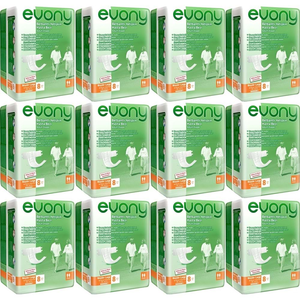 Evony Hasta Bezi Bel Bantlı Ekonomik Pk Büyük-L 96 Adet