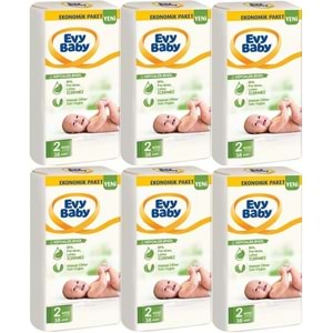 Evy Baby Bebek Bezi 2 Beden 3-6 KG Mini 228 Adet Süper Ekonomik Mega Pk