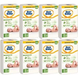 Evy Baby Bebek Bezi 2 Beden 3-6 KG Mini 304 Adet Ekstra Ekonomik Pk