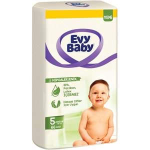 Evy Baby Bebek Bezi 5 Beden 11-18 KG Junior 132 Adet Ekonomik Süper Fırsat Pk