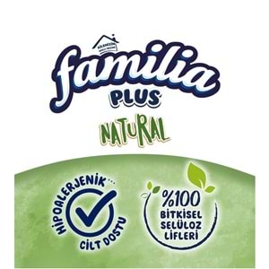 Familia Plus Tuvalet Kağıdı 3 Katlı 128 Li Paket Natural Organik Bambu Özlü (4PK*32)